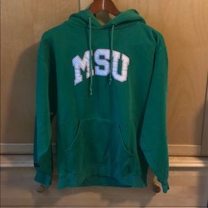 Vintage MSU green Jansport hoodie